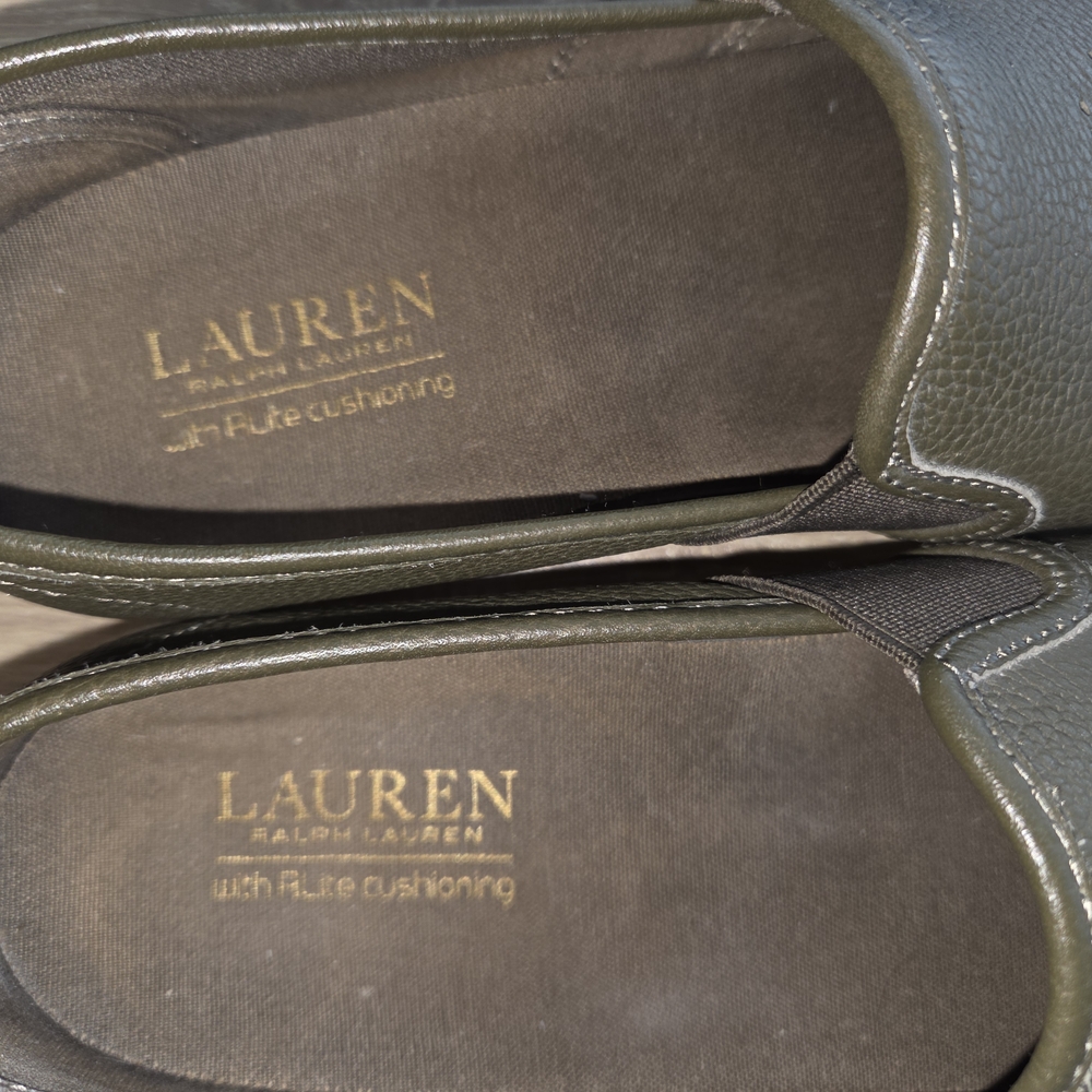 Ralph Lauren Olive Green Slip-On‎ Shoes - Picture 5 of 8